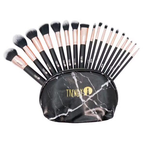 Kit Brocha Marmol Negro X 18 Trendy