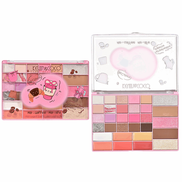 Hermosa Paleta De Sombras Rosa Kevin y Coco